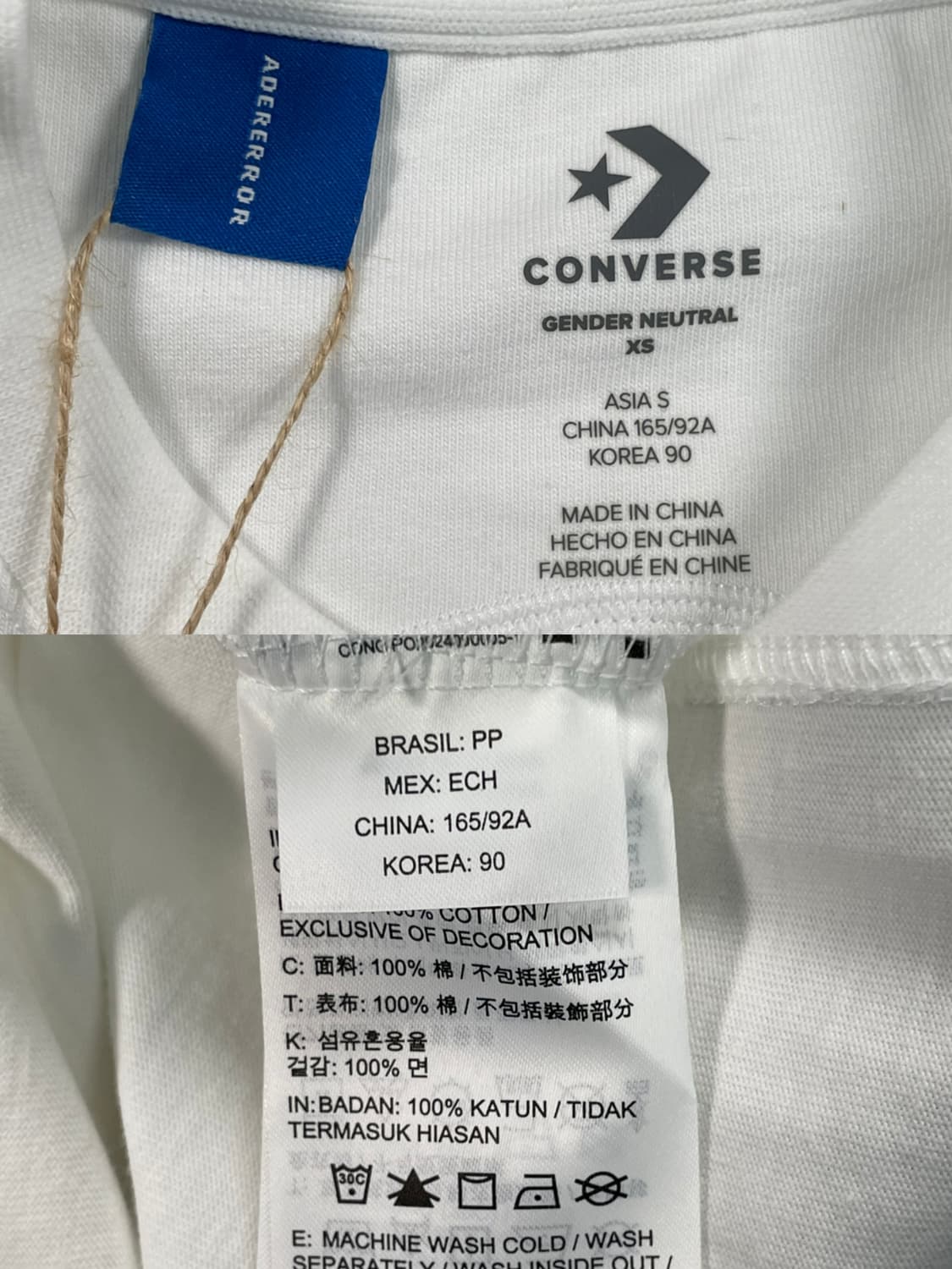 아더에러 X 컨버스 데드스탁 반팔 티셔츠 상품이미지8
