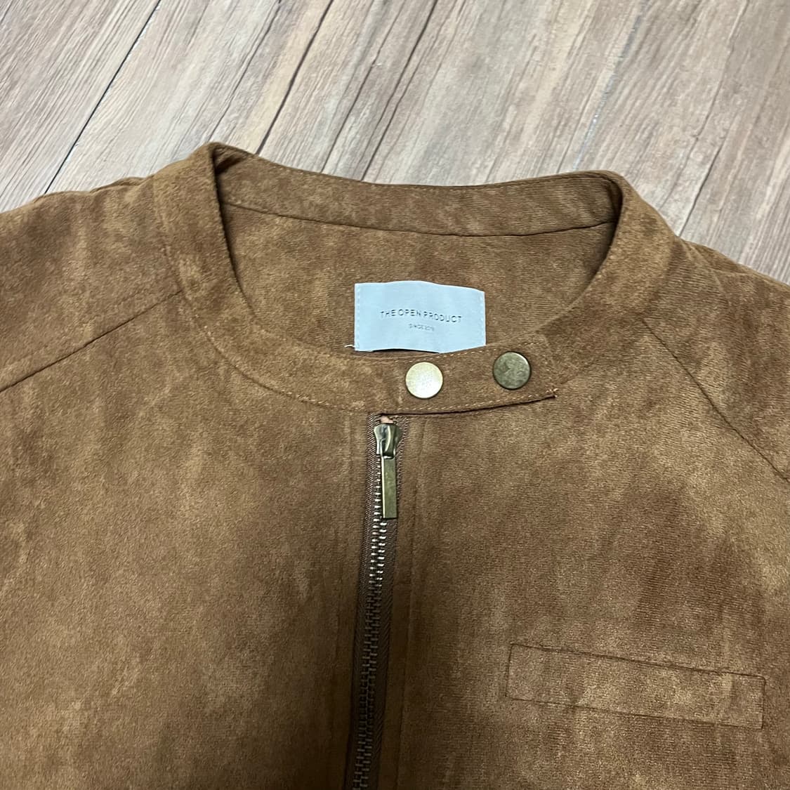 vintage suede blouson(dark brown) 상품이미지7