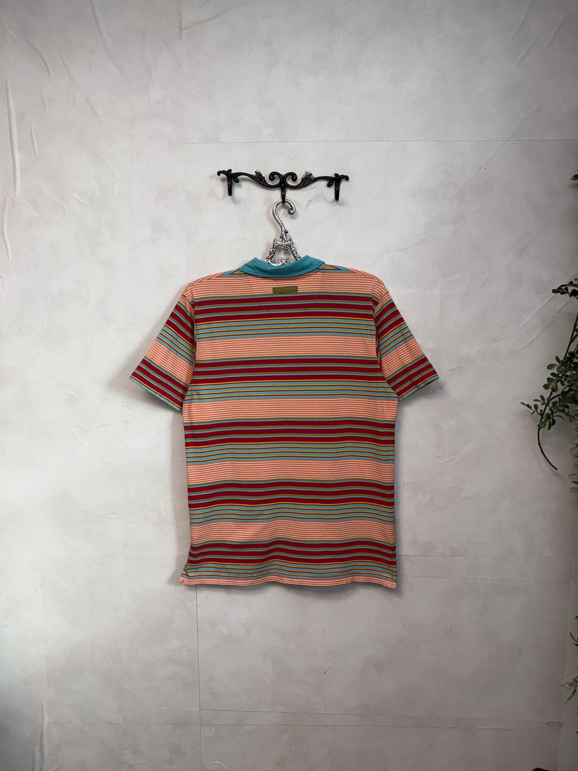 NIKE multi color stripe pk half t 상품이미지3
