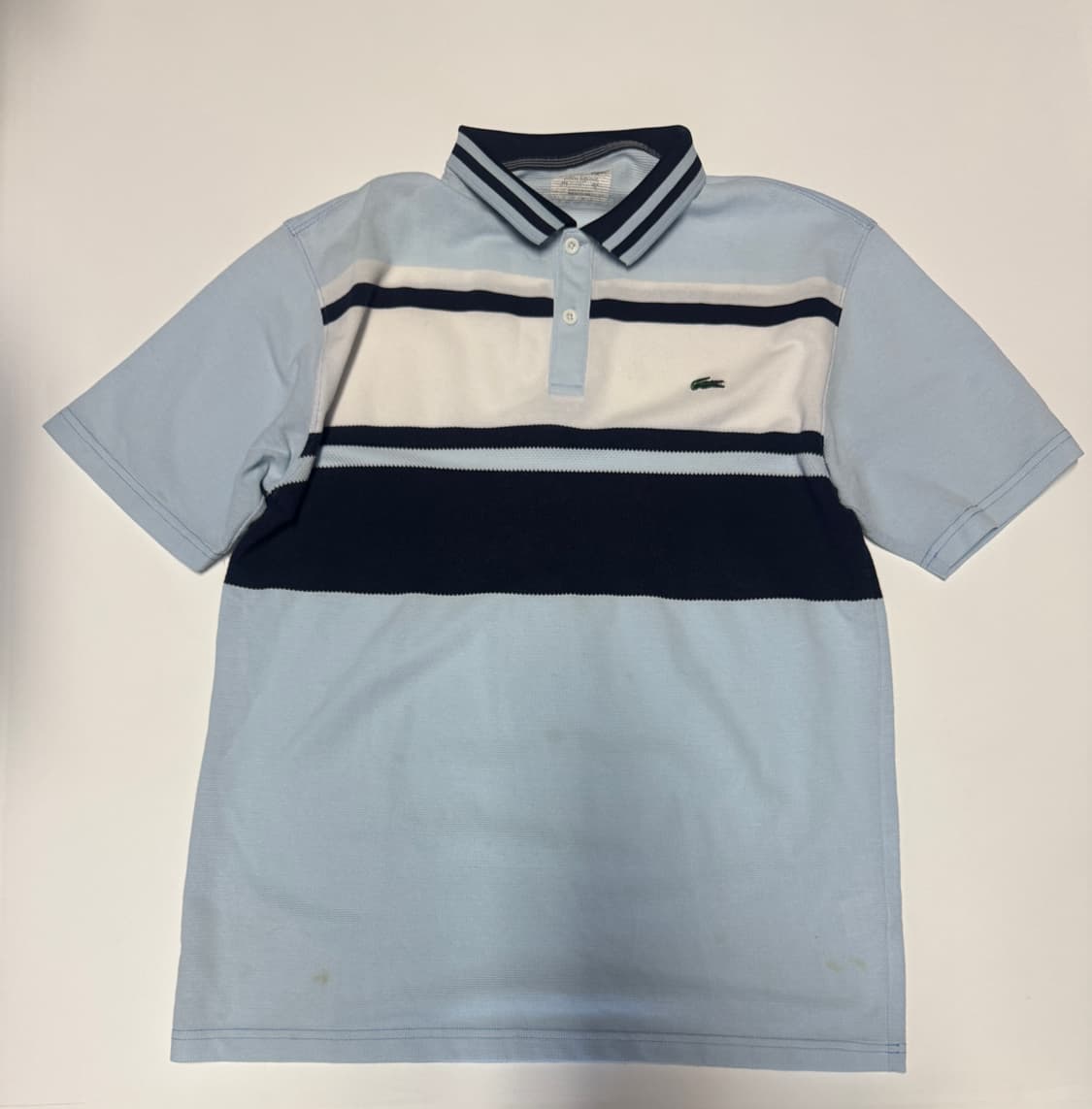 라코스테 배색 반팔 카라 폴로 티셔츠 L ~ XL 상품이미지1