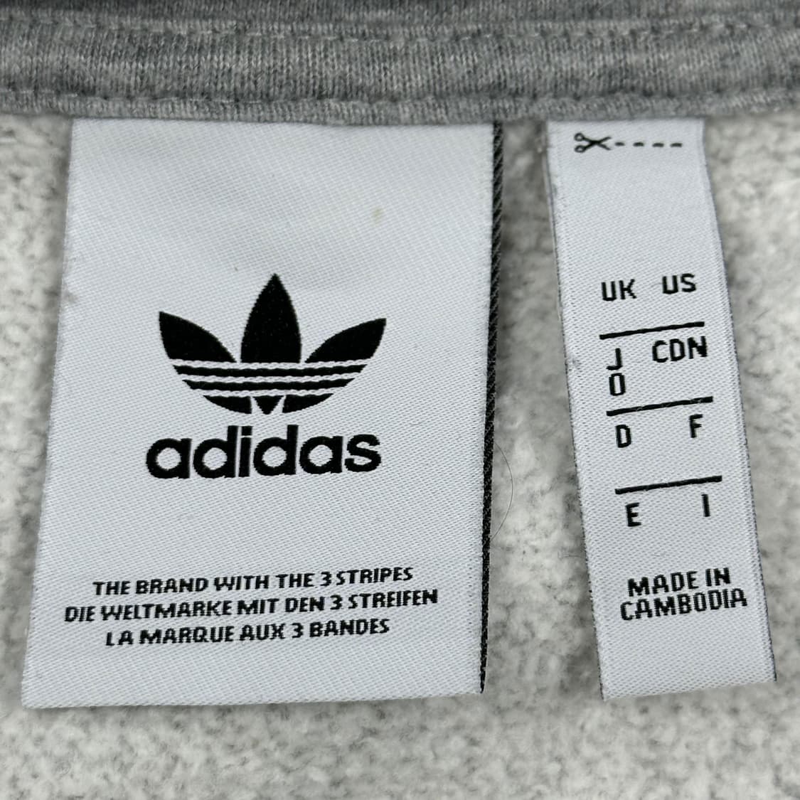 아디다스 트레포일 풀오버 그레이 후드집업 (L) 상품이미지6