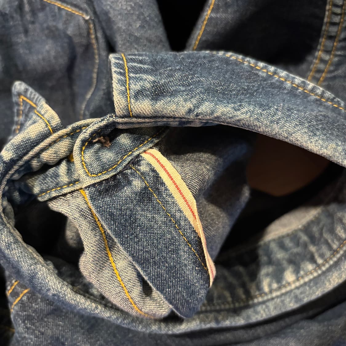 90년대 일본 리바이스 더블티스 웨스턴 셔츠 셀비지 상품이미지8