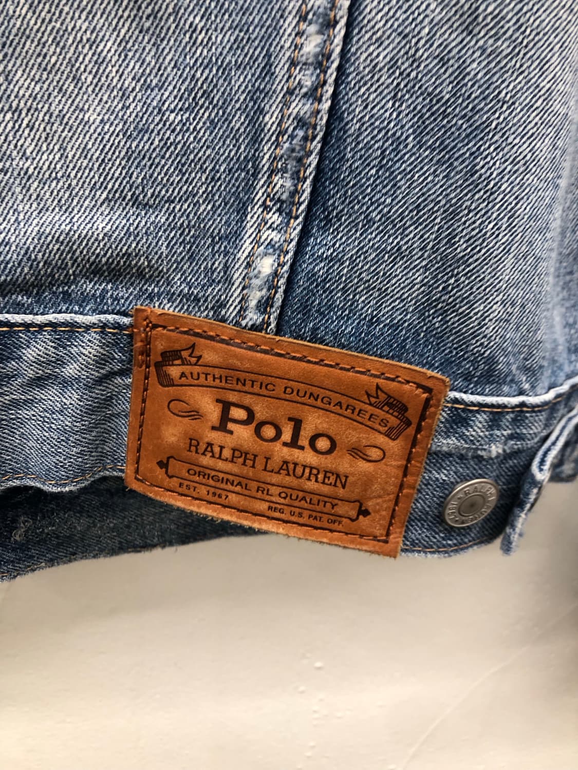 폴로 성조기 데미지 데님 자켓 상품이미지6