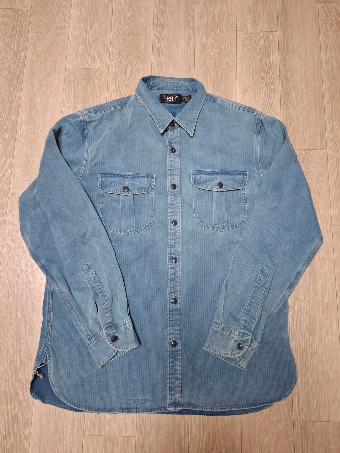 L 더블알엘 인디고 헤링본 트윌 워크 데님 셔츠 남방 상품이미지1