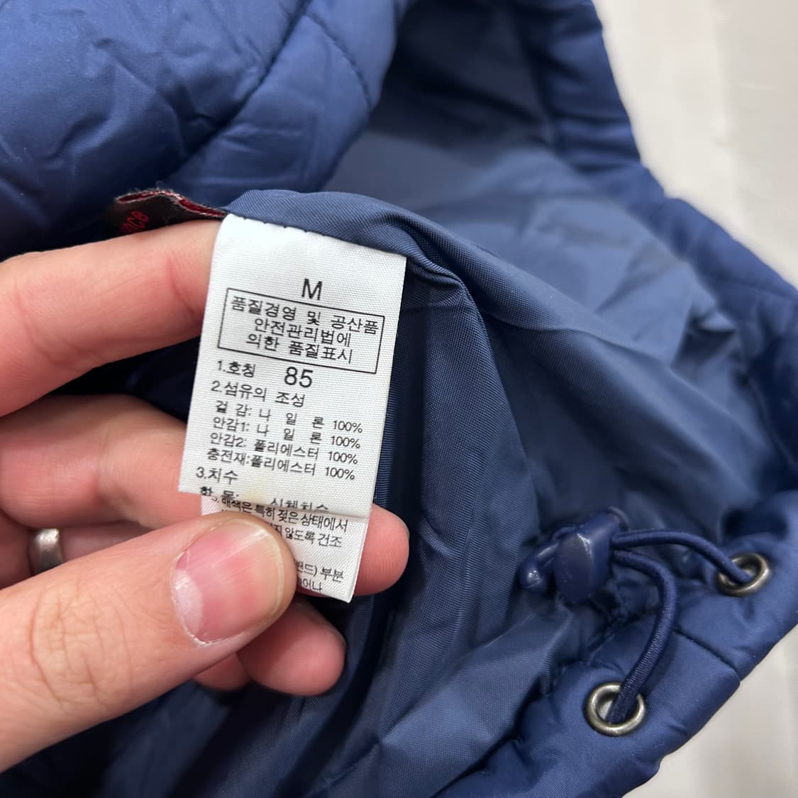 노스페이스 스몰로고 누빔 퀼팅 경량패딩 상품이미지4