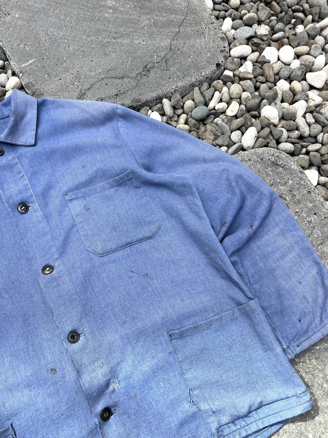 HARD FADED BLUE VINTAGE WASHING 프렌치워크자켓 상품이미지7