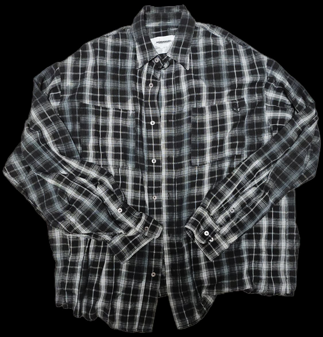 블랙 체크 셔츠 상품이미지1