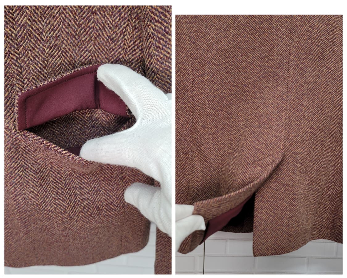 폴로랄프로렌 QR 인증 헤링본 트위드 블레이저 자켓 0사이즈 새상품급 상품이미지7