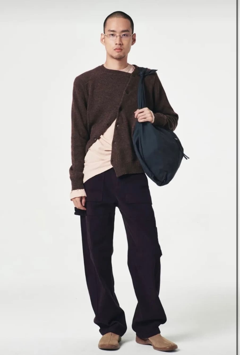 누마레 ee 2 way 가디건 브라운 상품이미지3