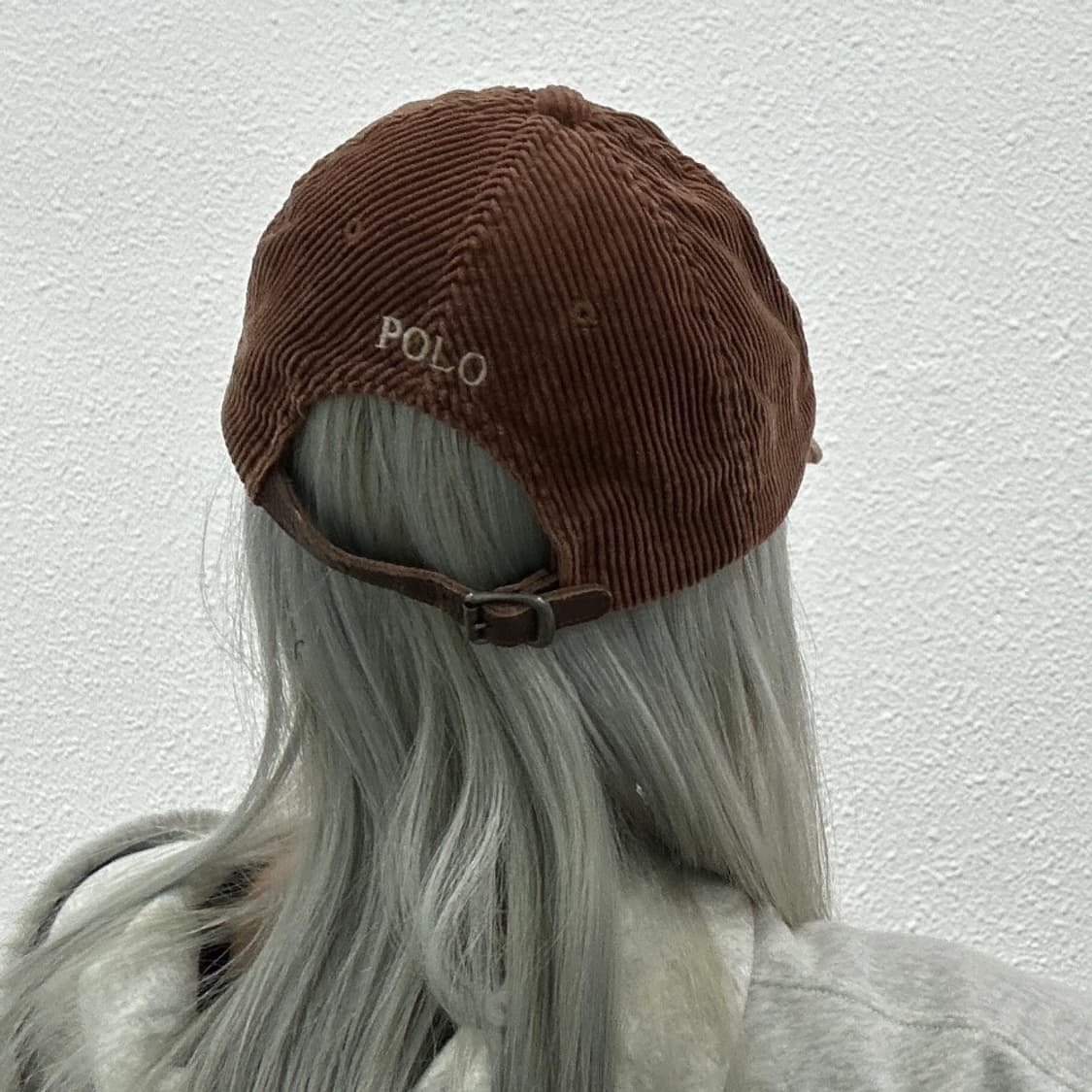 폴로 랄프로렌 베이지포니 브라운 코듀로이 볼캡 상품이미지3