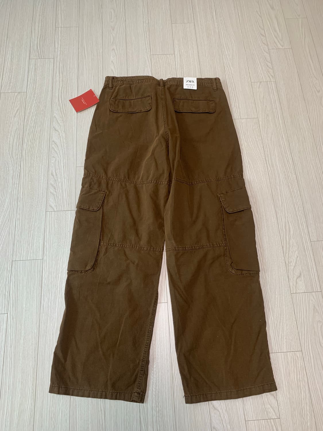 자라 카고 바지 브라운 상품이미지3