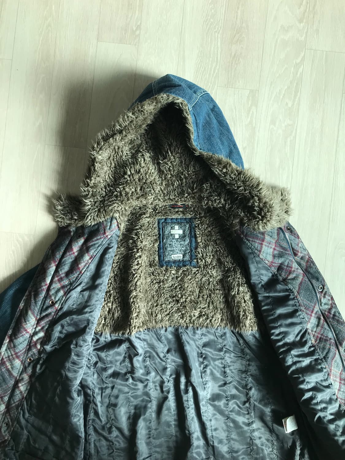 빈티지 청자켓 청패딩 상품이미지7