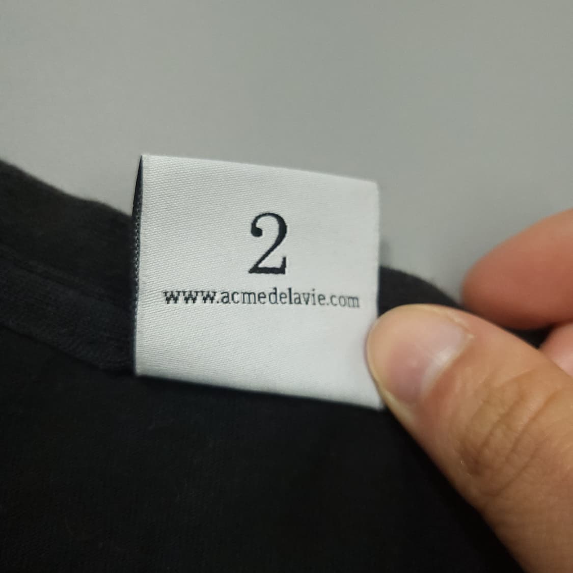 아크메드라비 반팔 티셔츠 2사이즈 블랙 상품이미지6