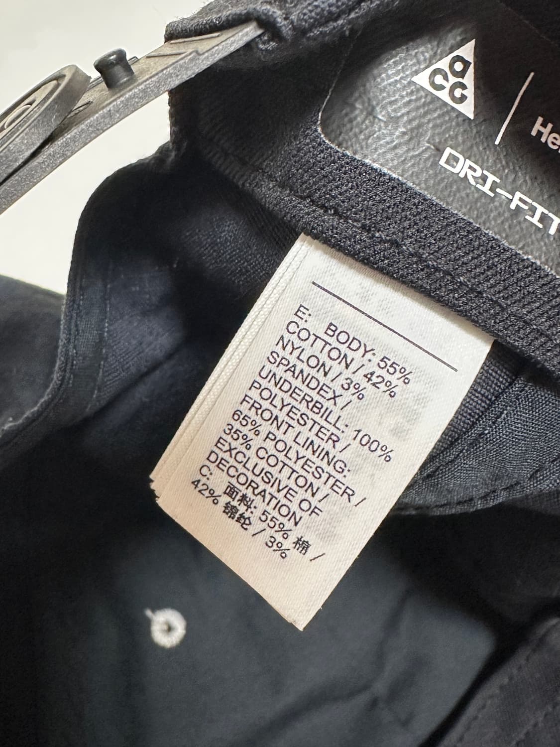 나이키 ACG 헤리티지 86 볼캡 블랙 상품이미지4