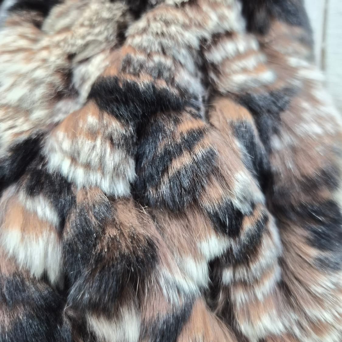 브라운 믹스 래빗퍼 롱머플러 상품이미지6