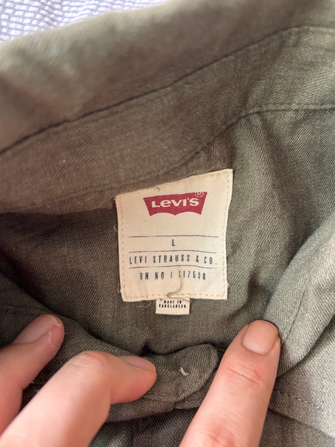 Levis Olive Western Shirt-웨스턴 디테일,빈티지무드 상품이미지5
