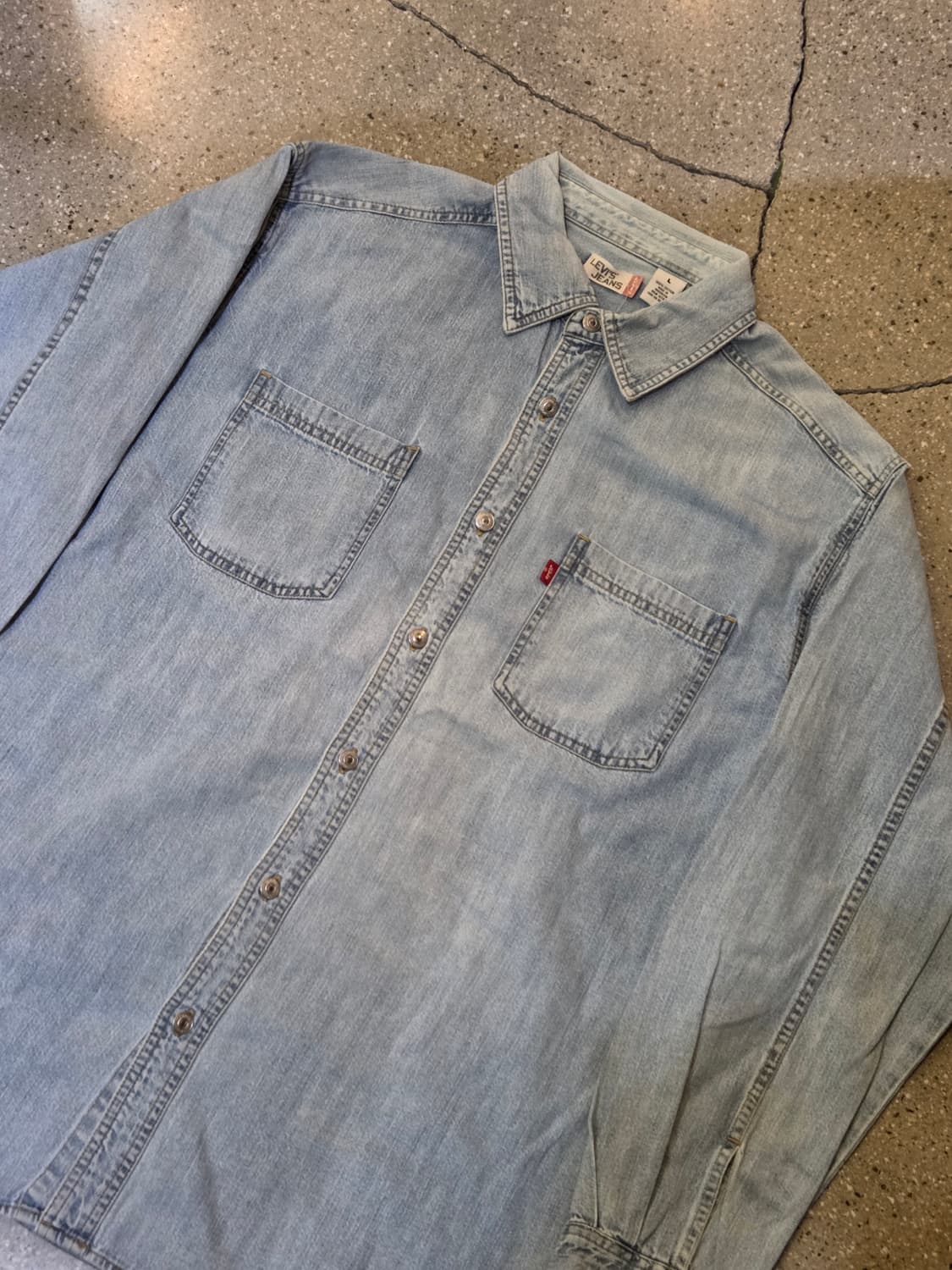 Levis 리바이스 연청긴팔셔츠 상품이미지1