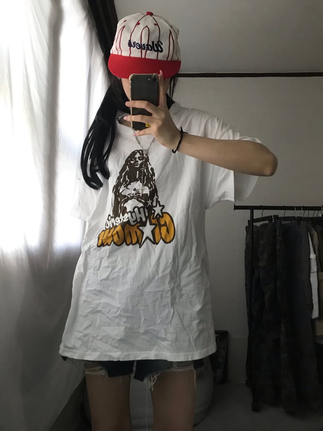 히스테릭글래머 화이트 반팔티셔츠 상품이미지4