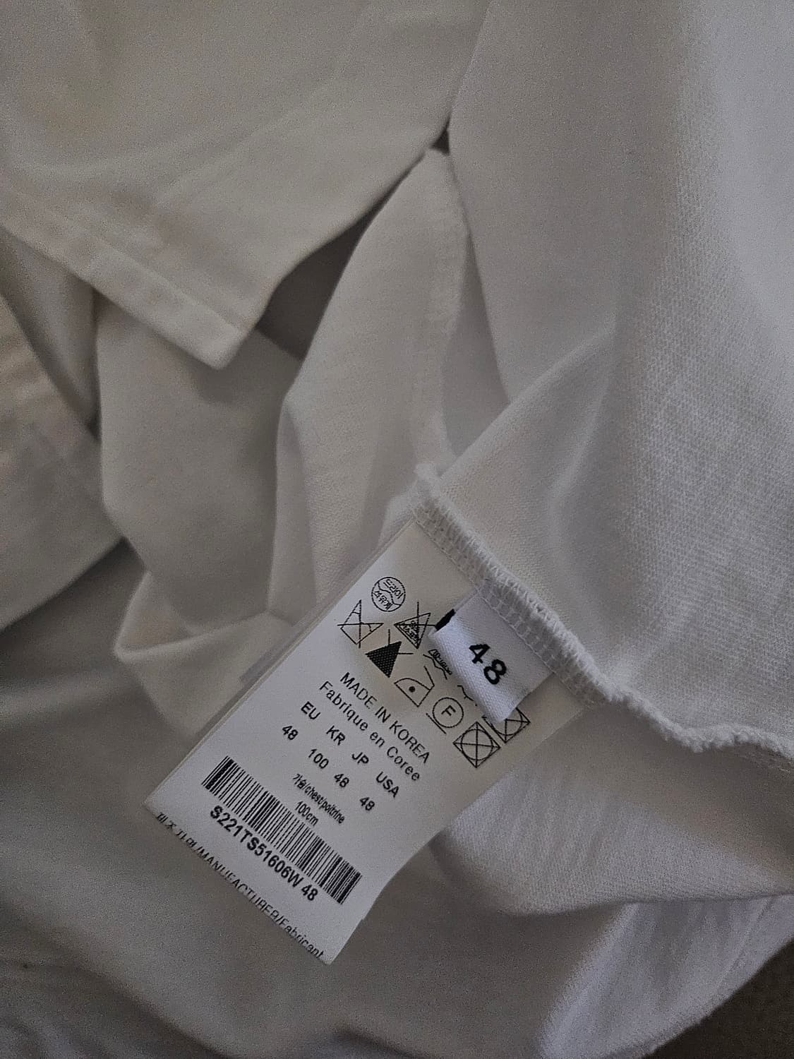 [거의 새것] 솔리드옴므 반팔 티셔츠 48 상품이미지3