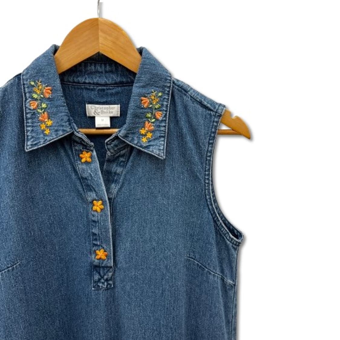 치코스 슬리브리스 데님 원피스 상품이미지4