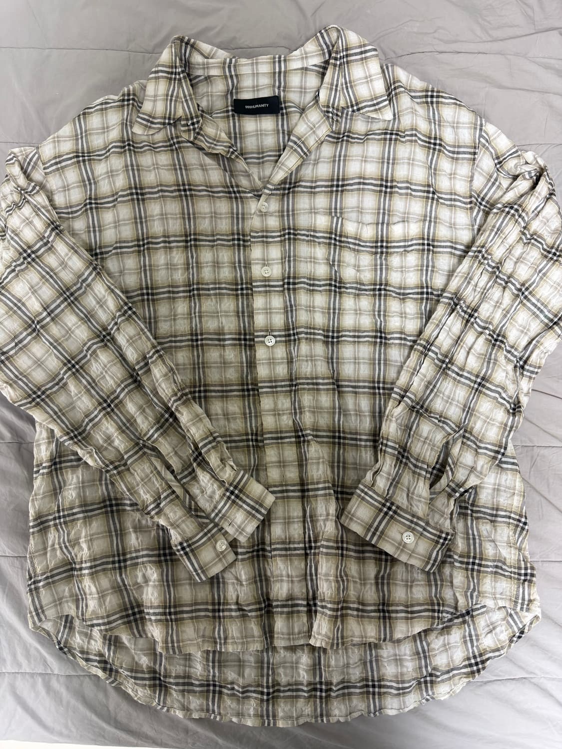 999휴머니티 이지 체크 셔츠 상품이미지5