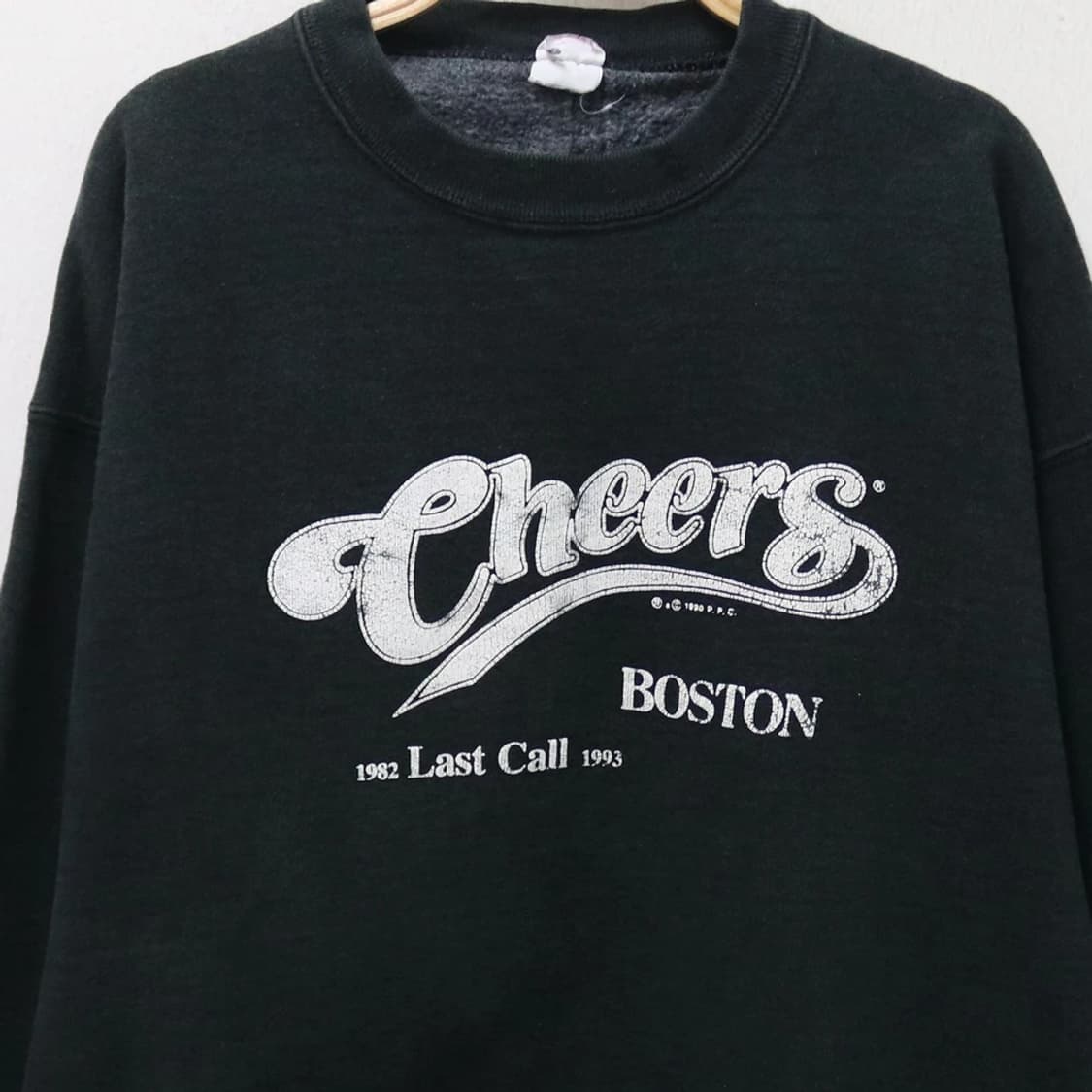 90'S CHEERS BOSTON 크랙 레터링 맨투맨 61698 상품이미지4