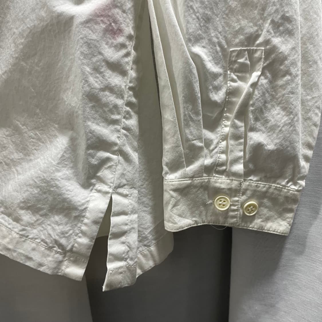 써네이/ 브이넥 립 풀오버 셔츠/ XL 상품이미지5