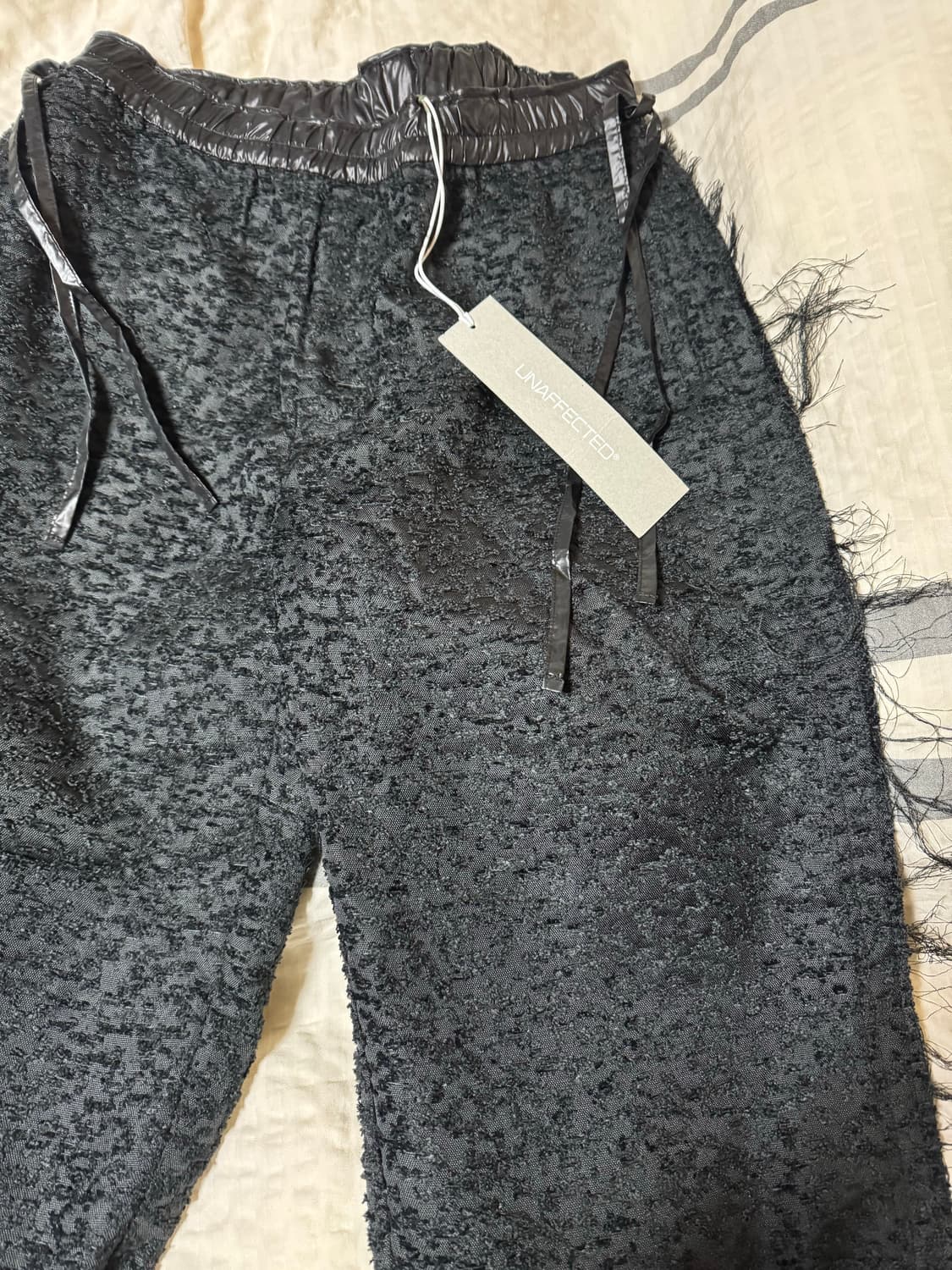 언어펙티드 22fw 자퀴드 팬츠 블랙 L 상품이미지2