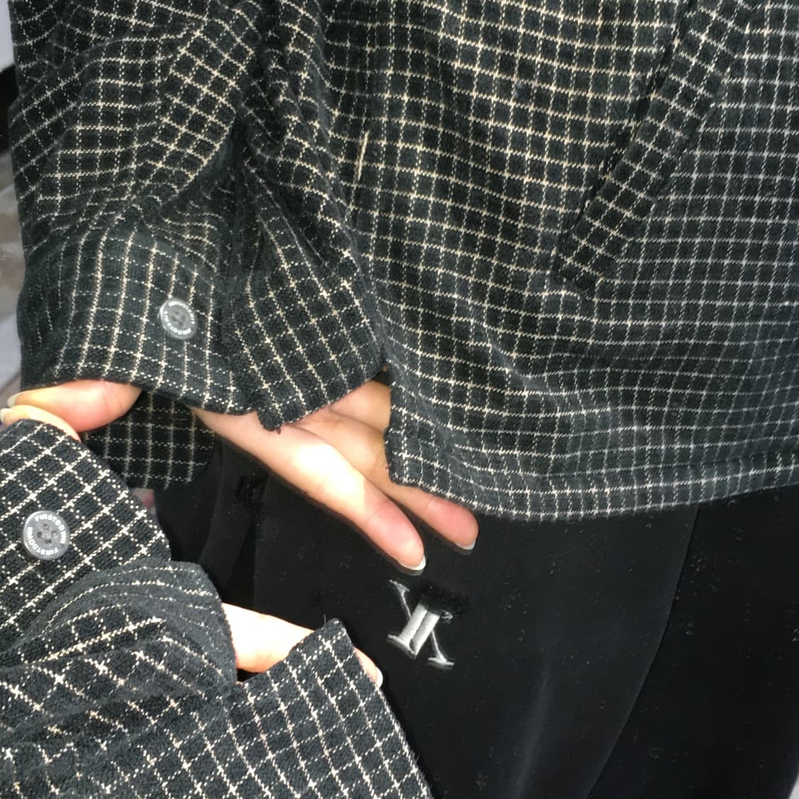 투티/0341 FIRST DOWN JPN 빈티지 일본 체크 패턴 자켓 상품이미지3