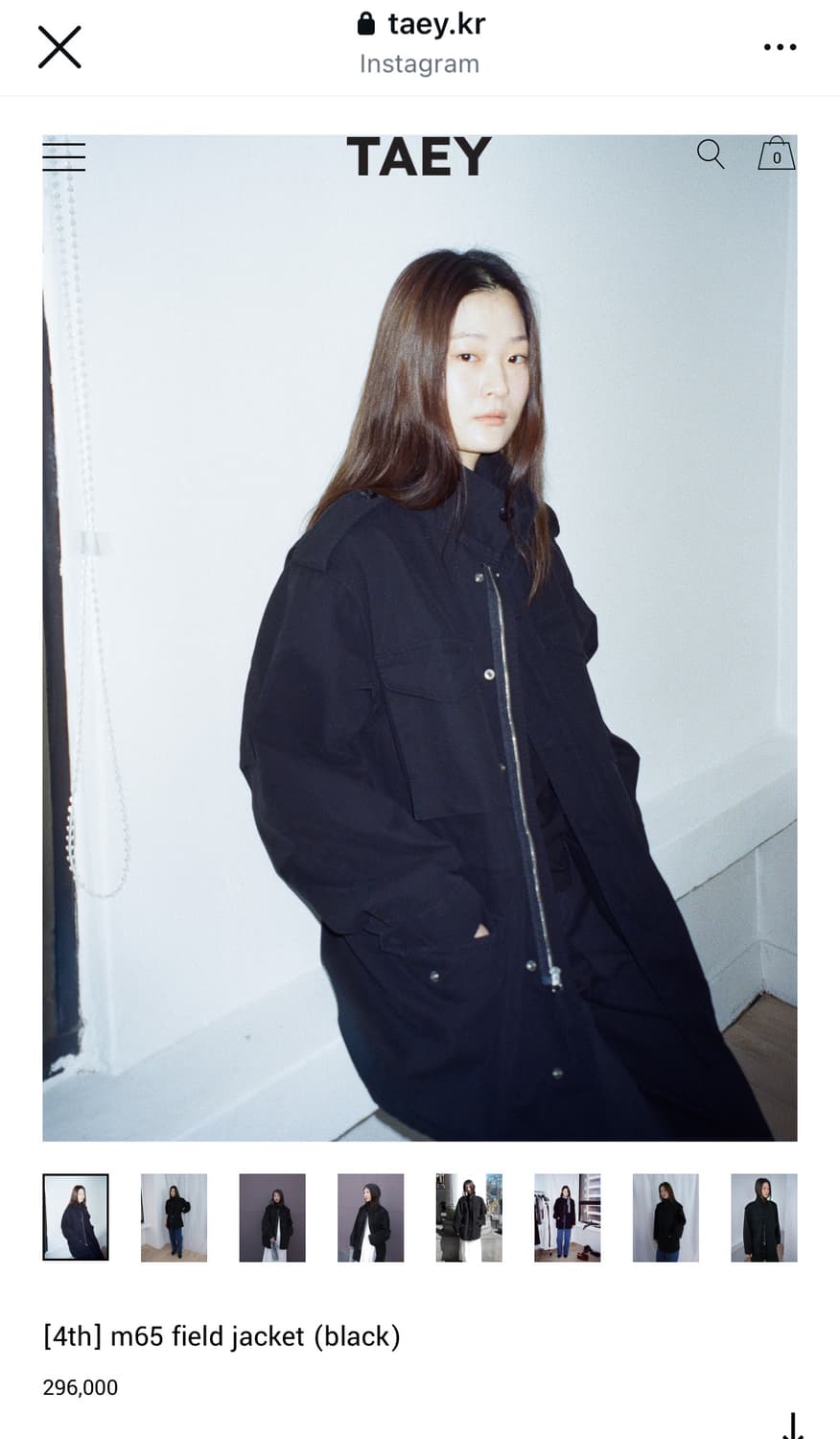taey 테이 m65 field jacket black 상품이미지1