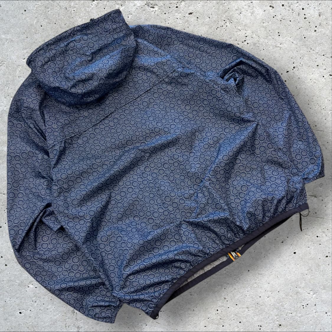 [L] KWAY 까웨 케이웨이 패턴 네이비 바람막이 후드 D505 상품이미지2