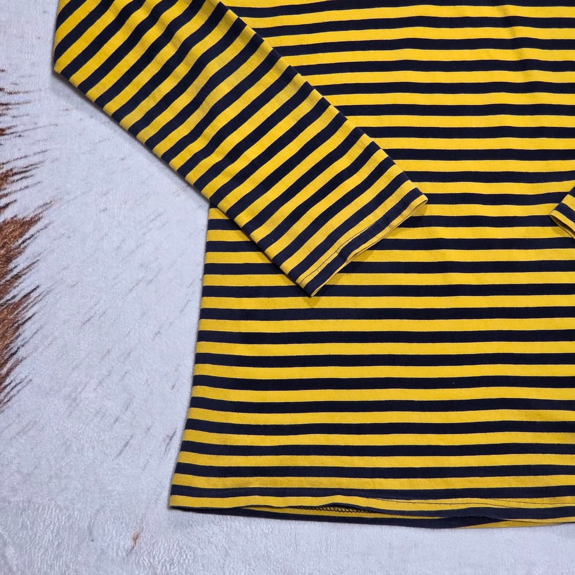 세인트리 옐로우 네이비 단가라 롱슬리브 상품이미지6