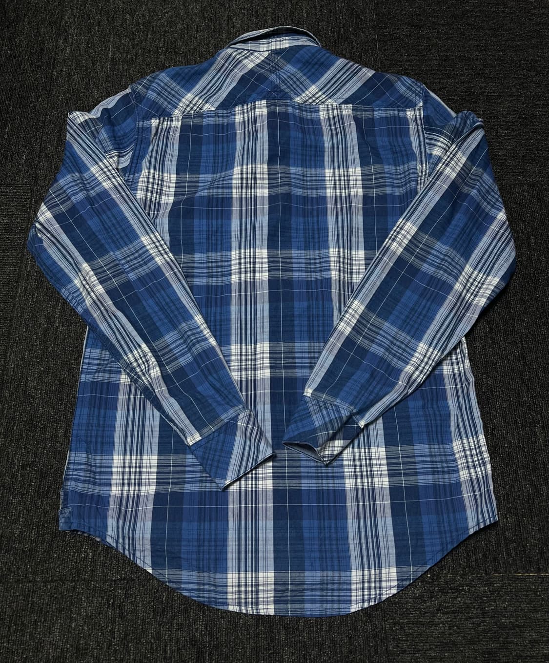 Timberland 체크 셔츠 (블루 플래드 버튼다운) 상품이미지2