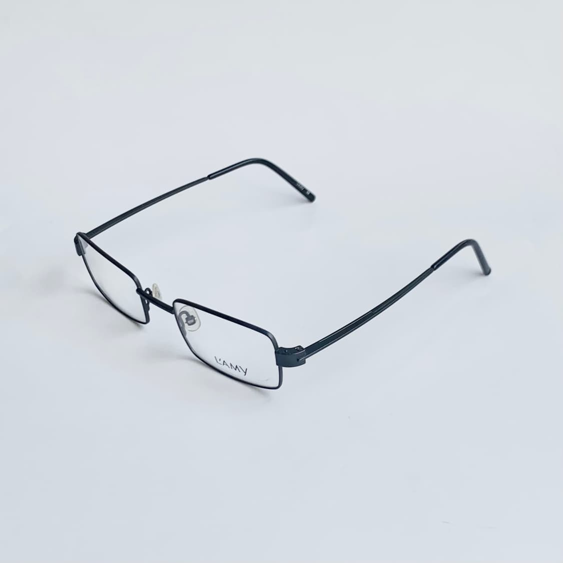 [픽키-724] 데드스탁 클래식 경량 사각 블랙 메탈 빈티지안경 상품이미지3