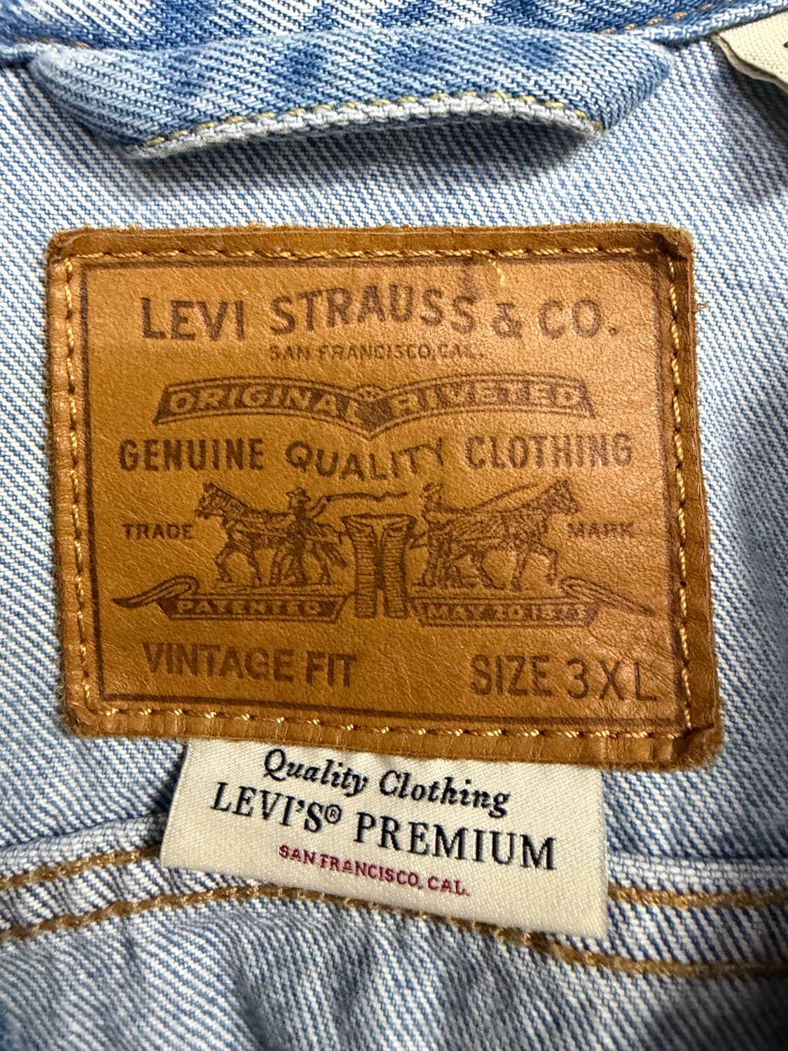 리바이스 프리미엄 빈티지 핏 데님 자켓 상품이미지3