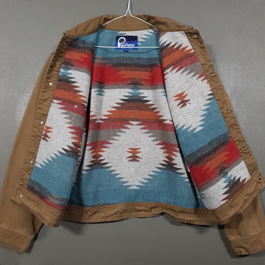 국내 100) 펜필드 신형 23FW 페이디드 워크 트러커 자켓 브라운 상품이미지5