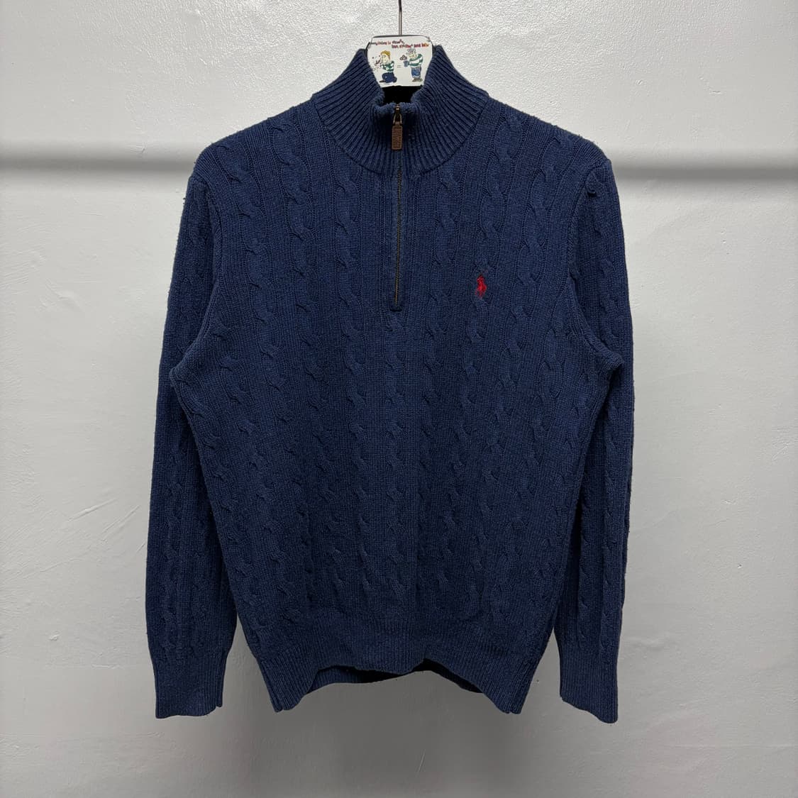 폴로 랄프로렌 케이블 니트 반집업 2 상품이미지1