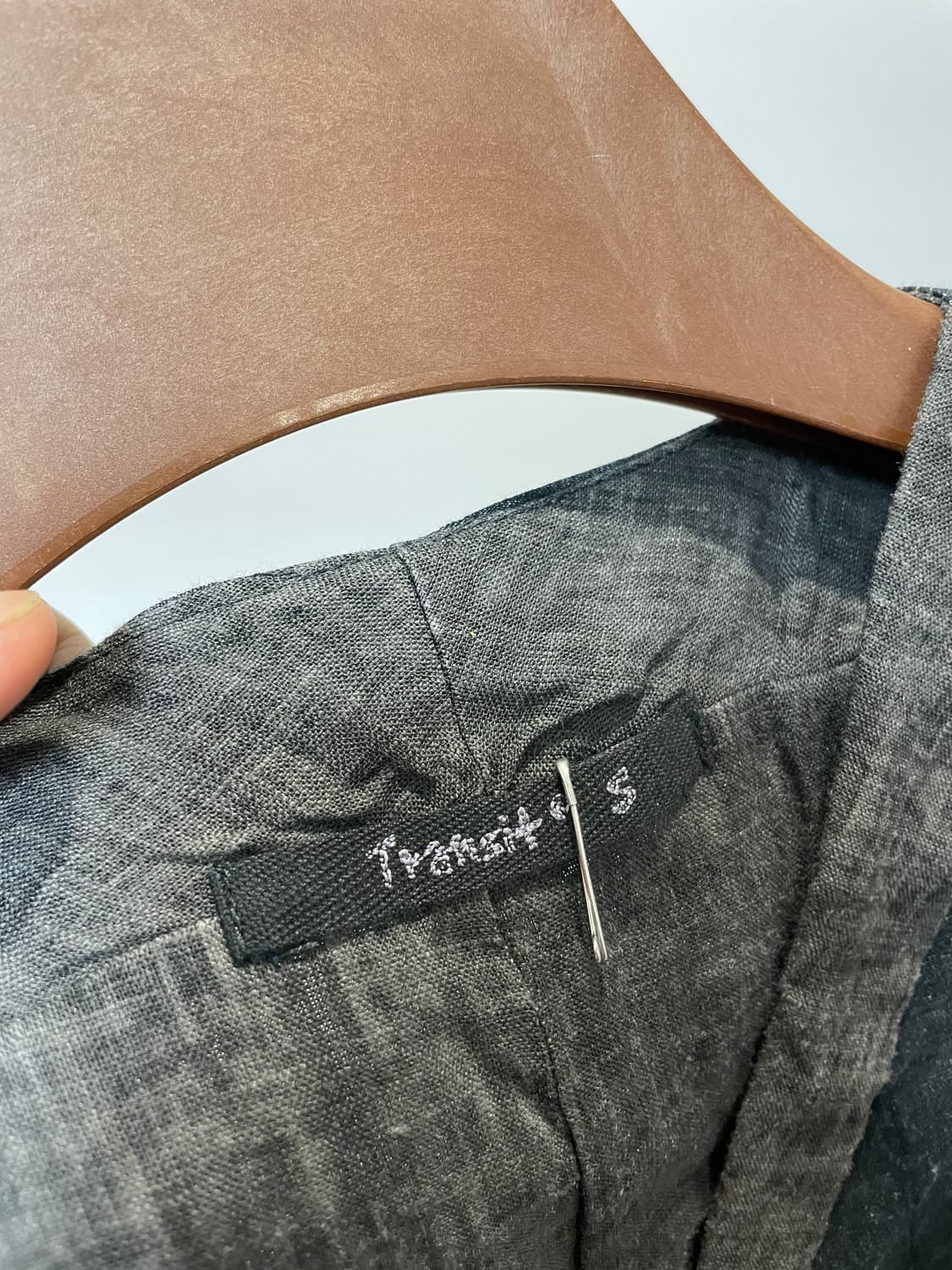 (S) Transit 트랜짓 스트라이프 투톤 린넨 코튼 베스트 상품이미지7