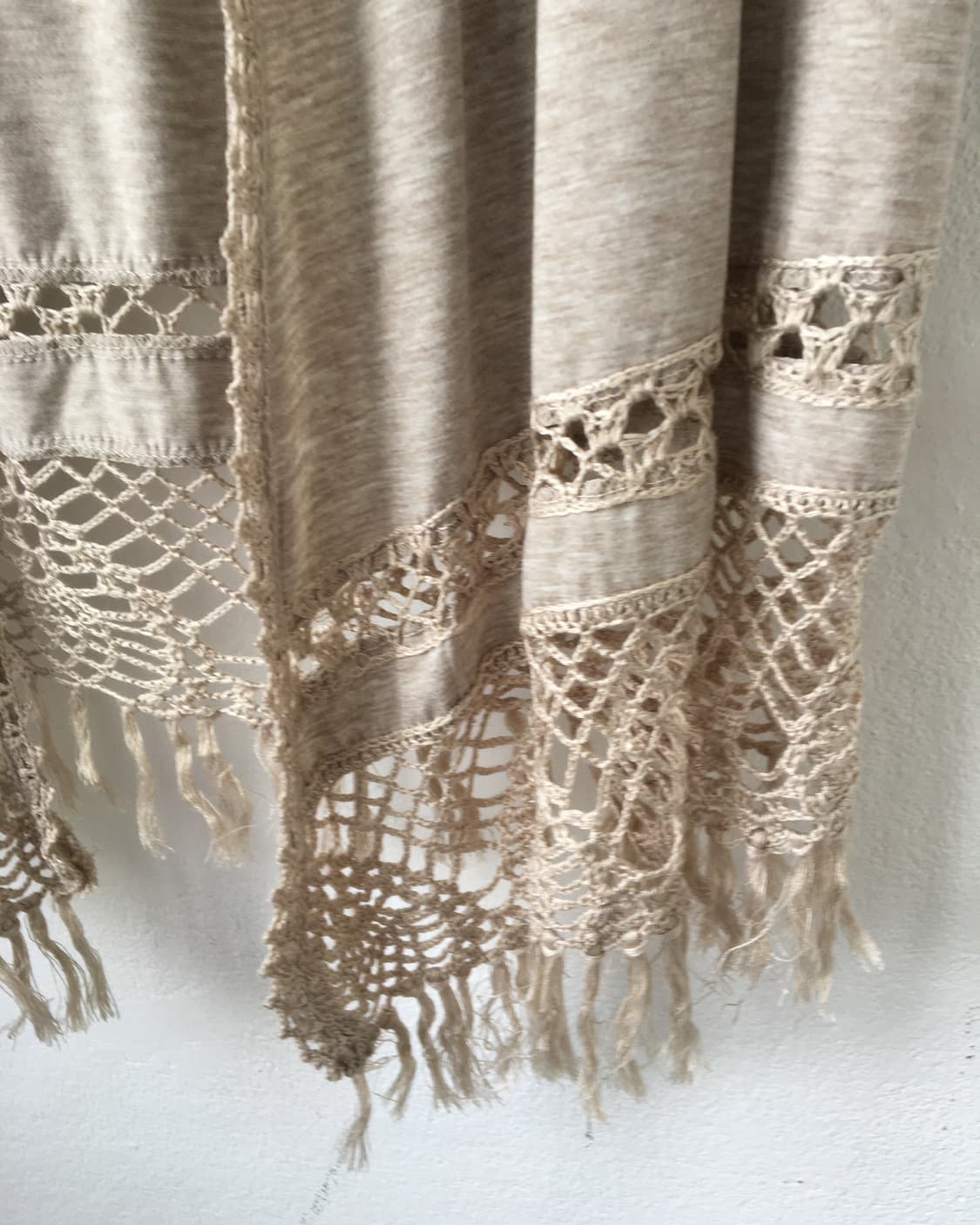 Fringe crochet layer hood open caridgan 상품이미지3