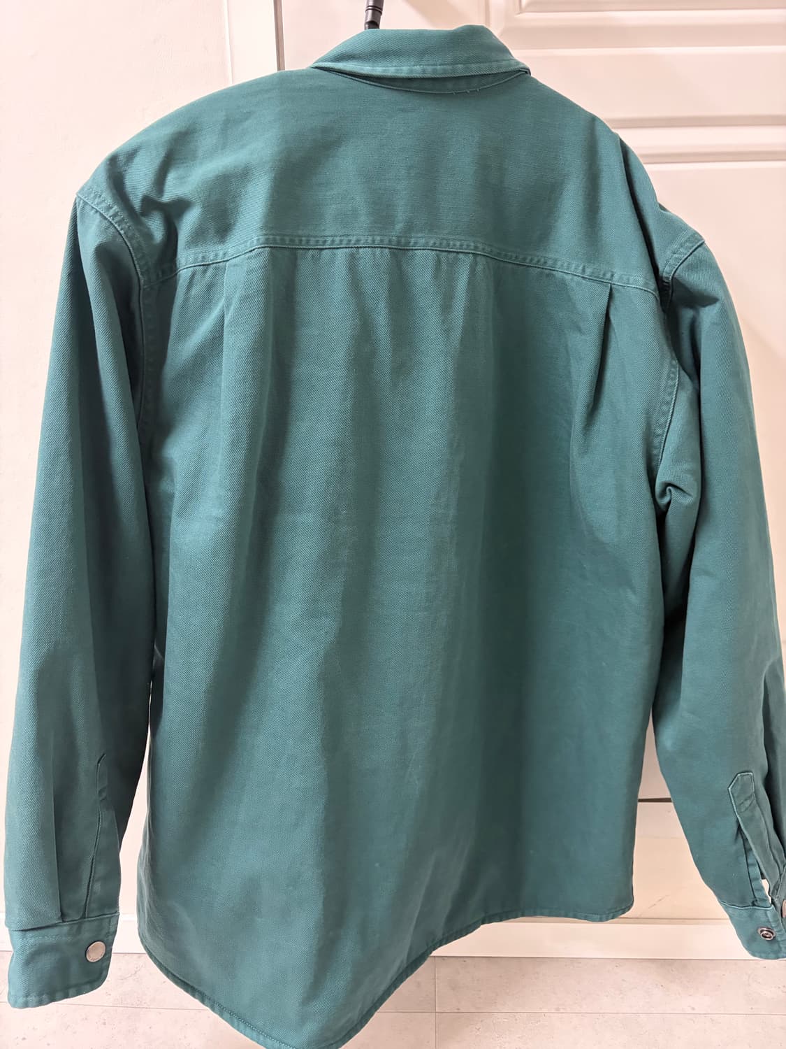 슈프림 퀼티드 라인드 데님 스냅 셔츠 더스티 틸 - 25FW 상품이미지2