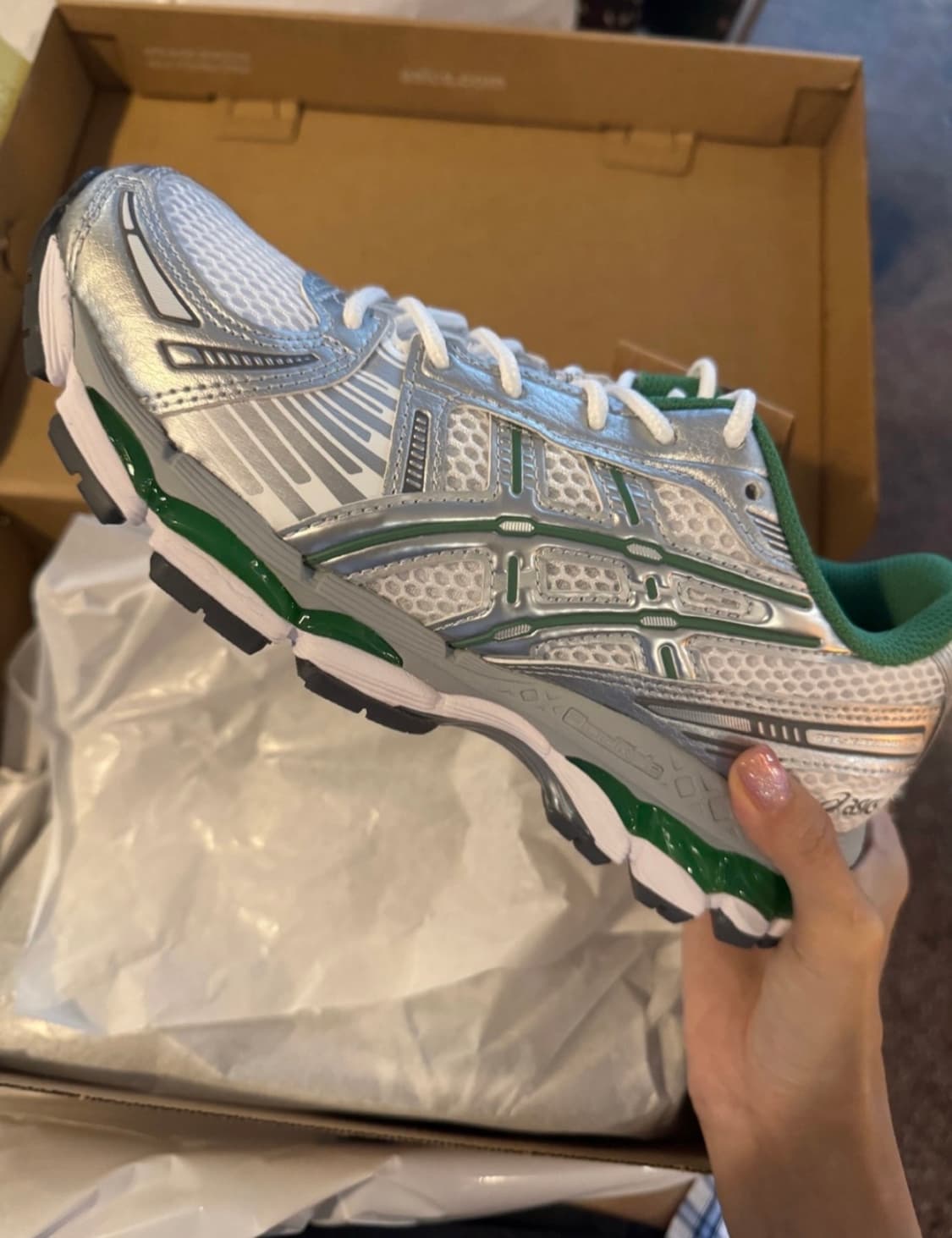 230 아식스 젤 카야노 12.1 화이트 퓨어 실버 새상품 상품이미지1