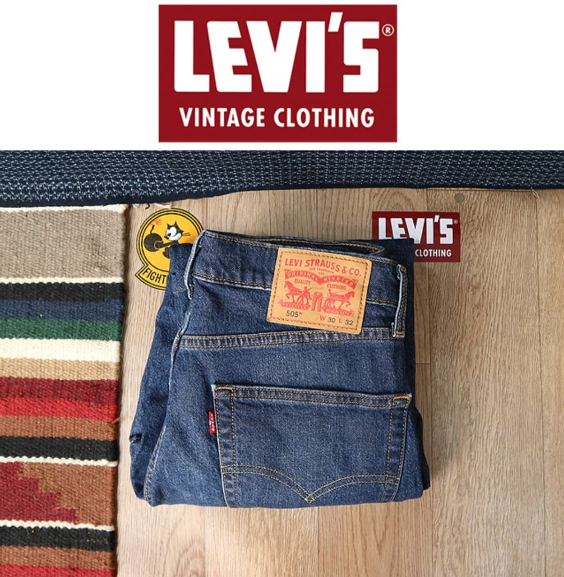  levis 리바이스 505 워싱 가공 데님 30사이즈  상품이미지1
