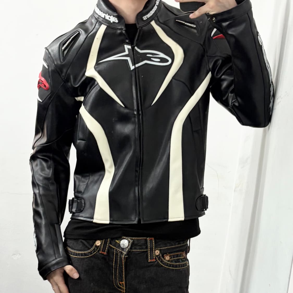 알파인스타 레더 레이싱 자켓 상품이미지2