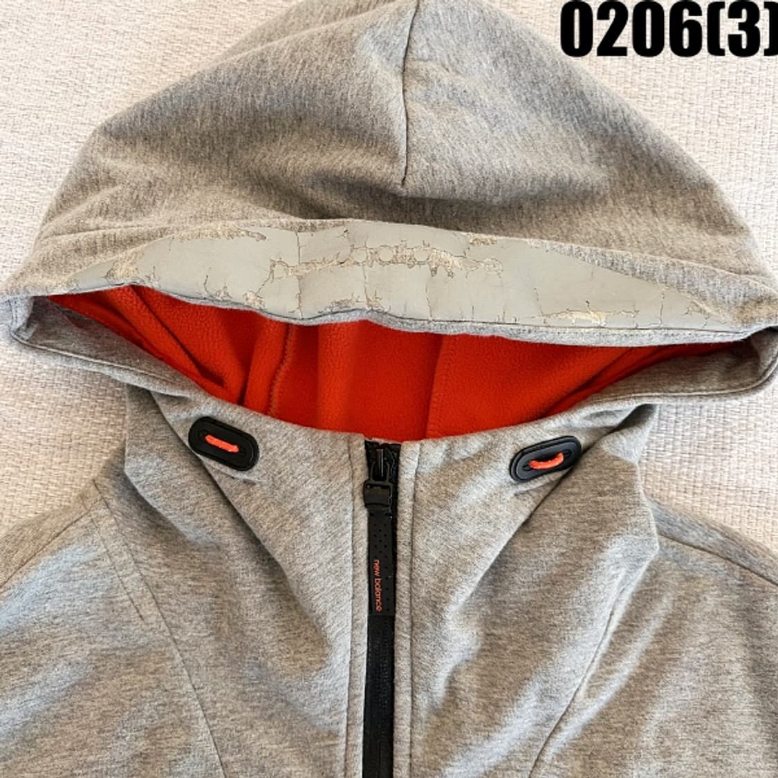 [100/L] 뉴발란스 그레이 후드 집업 자켓 0206(3) 상품이미지3