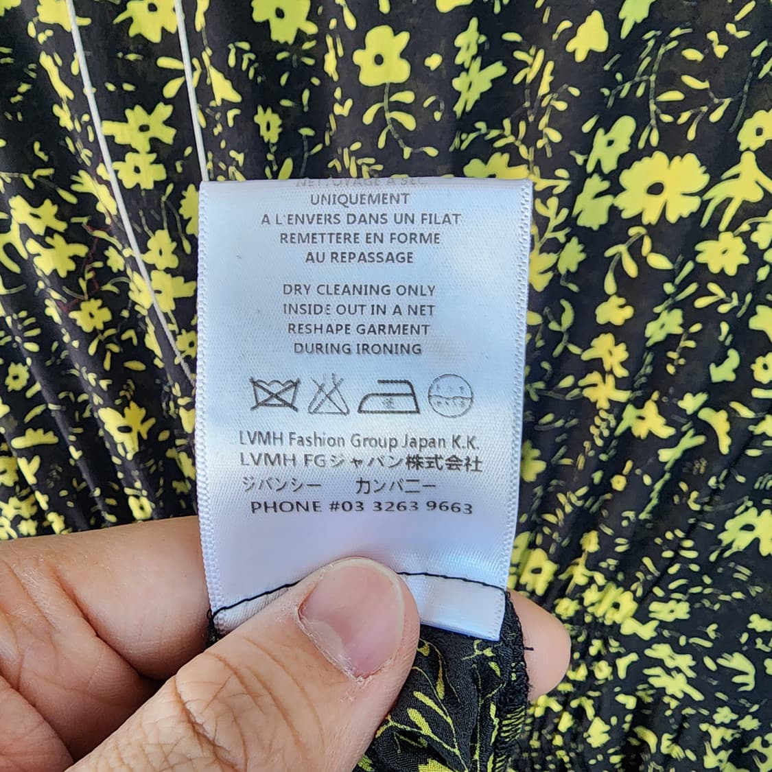 수입 쟈딕디자인 블랙 실크 꽃무늬 롱 원피스 상품이미지8