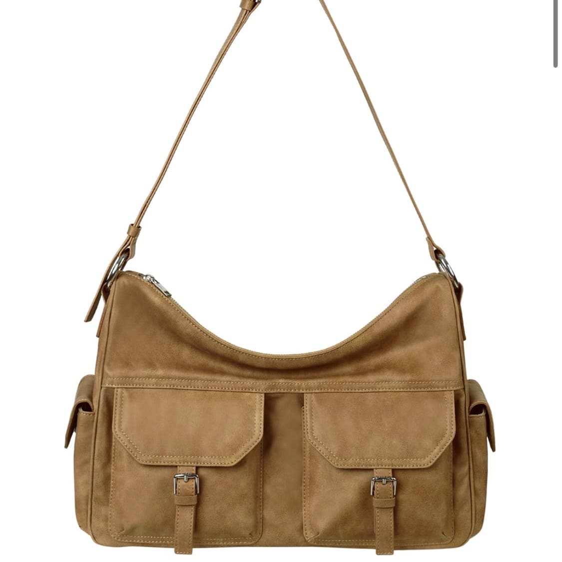 스탠드오일 스웨이드 카멜 조이백 상품이미지1