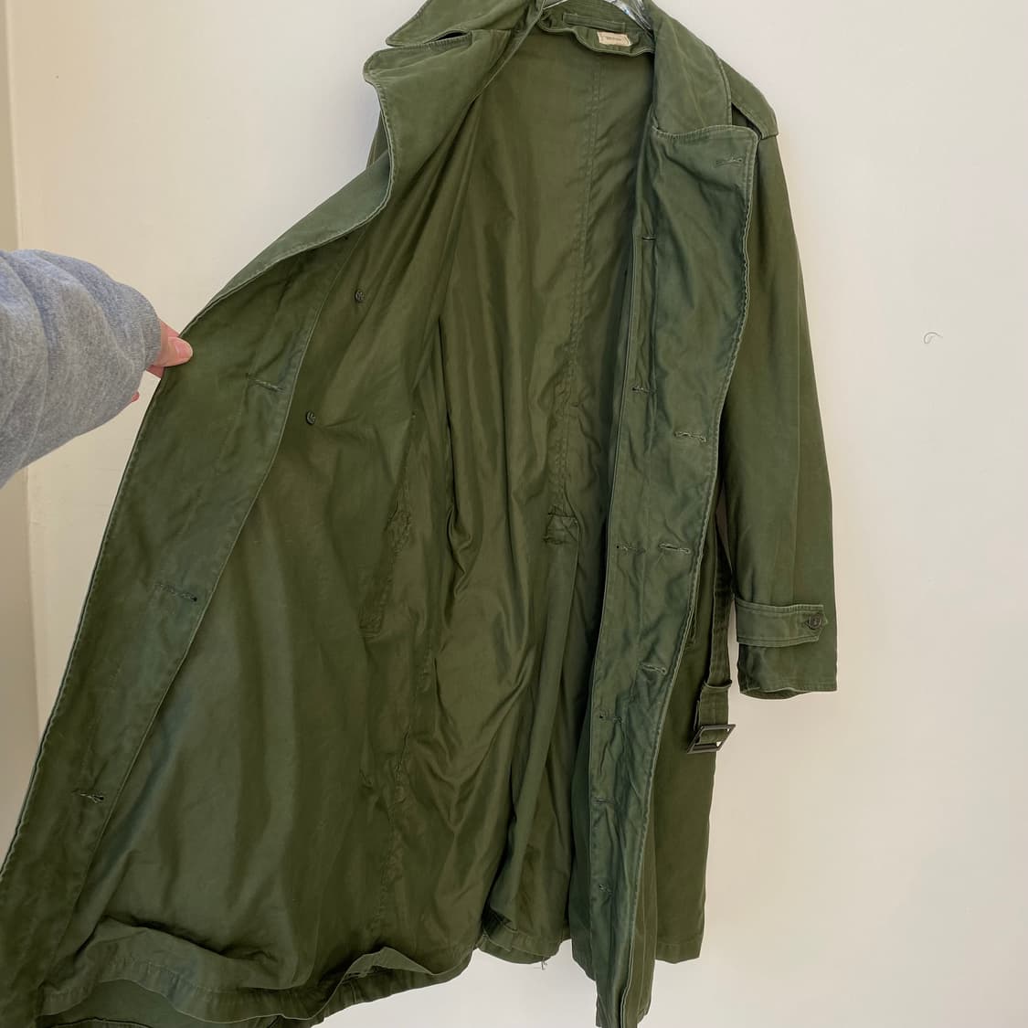 🌊70s US army overcoat (w.lining) L-S 상품이미지7