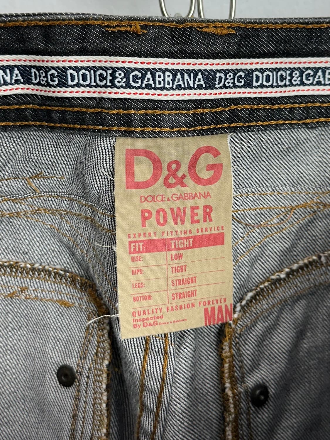 D&G 2000s Archive 'POWER' Expert Fitting 상품이미지8