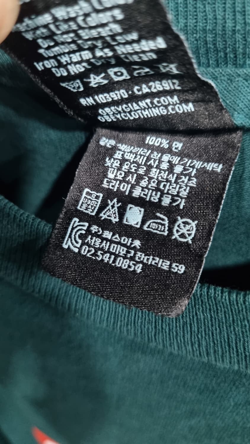 오베이(OBEY) 반팔티 국내100 (m) 상태좋음 상품이미지4