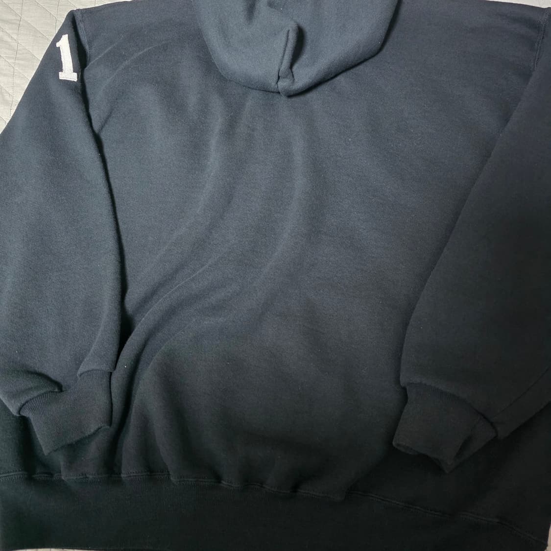 [XL] 90s 빈티지 러셀 애슬레틱 소프트볼 10 후드 블랙 굿컨디션 상품이미지5